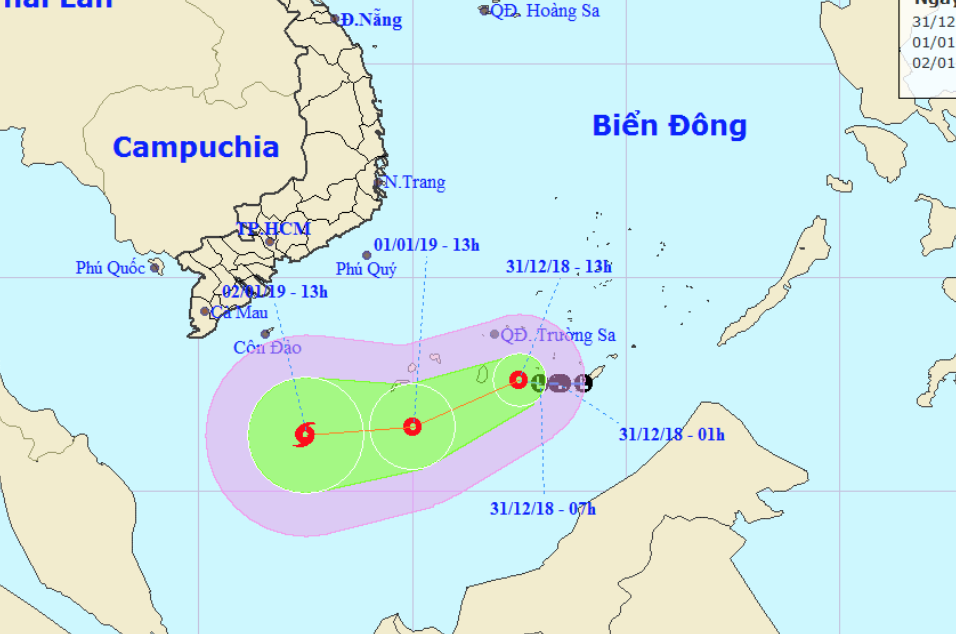Áp[-]thấp[-]nhiệt[-]đới[-]sẽ[-]mạnh[-]thành[-]bão,[-]giật[-]cấp[-]10[-]hướng[-]vào[-]vùng[-]biển[-]phía[-]Nam